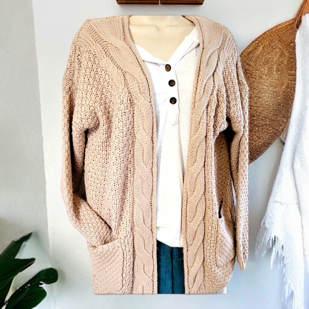 Wishlist Oversized dusty pink wool sweater womens size medium